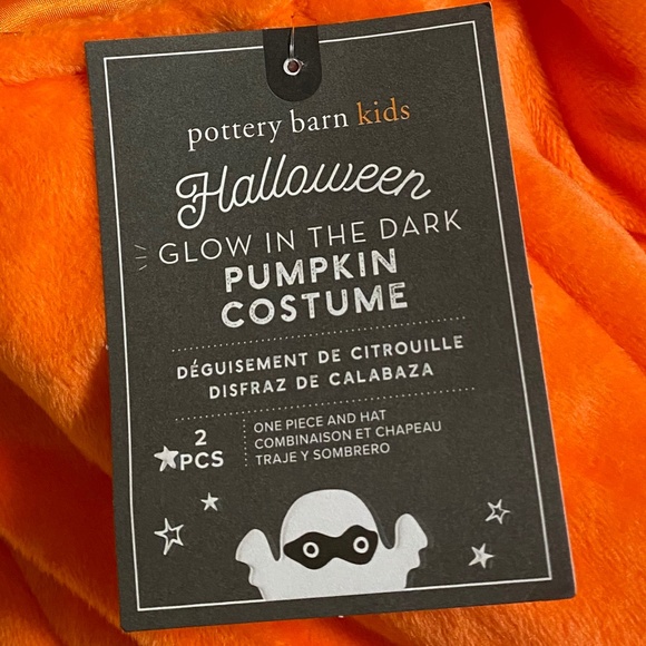 Glow-in-the-Dark Pumpkin Halloween Costume - Pottery Barn Kids - Picture 3 of 7